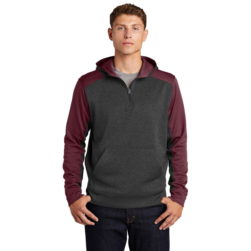 Graphite Heather/ Maroon